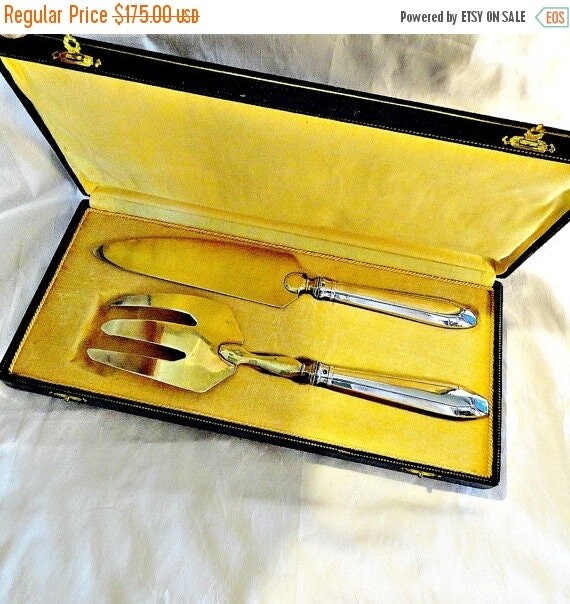 Sterling Silver Serving Set French 950 Silver Fork & Serving