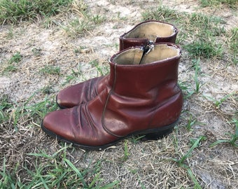 Vintage Leather Ankle Boots