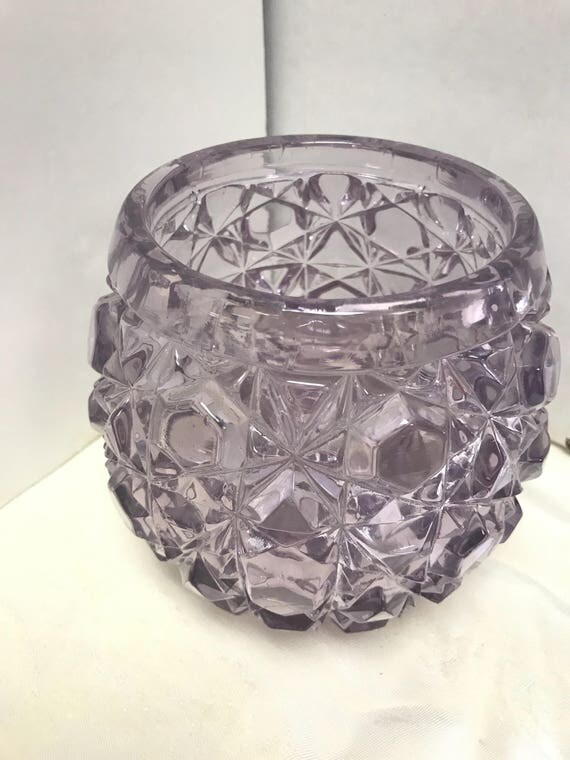 Lavender glass vase