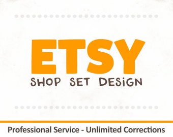 Custom Shop Banner - Etsy Shop Graphics - Etsy Shop Design - Etsy Shop Set - Graphic Design Services