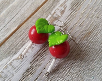 Luna Lovegood Inspired Radish Earrings. Dirigible Plum. Halloween. Childrens. Cosplay. Harry Potter.