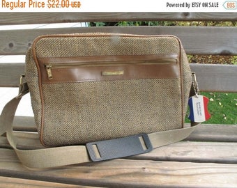 SUMMER SALE 20% OFF 1980s American Tourister Tweed Carry On Luggage Purse