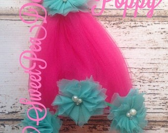 Poppy Troll Headband...Troll Headband...Toddler Troll Headband...Hard Headband