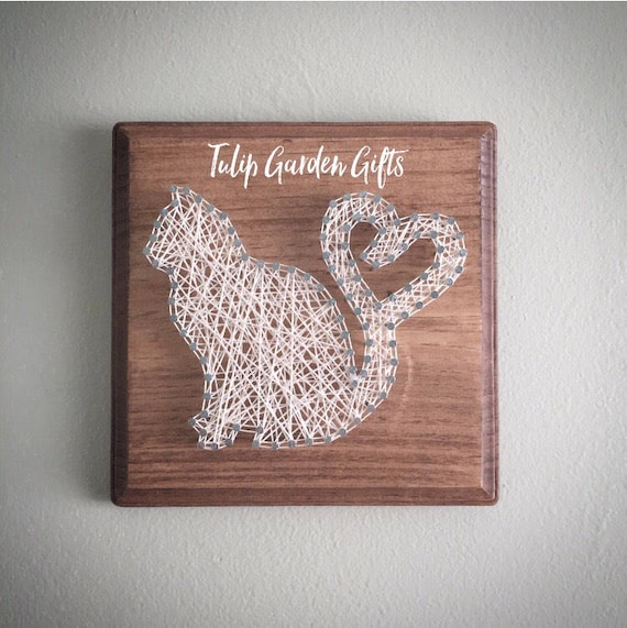 I Love Cats String Art Original Design Cat String Art Cat