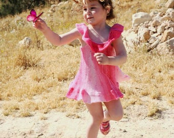 hand made Knitted colorful tunic for girls