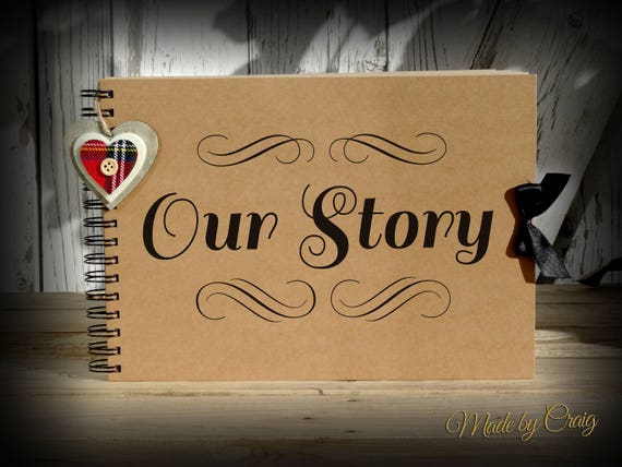 Our Story Scrapbook Photo Album Keepsake Gift Idea Gift