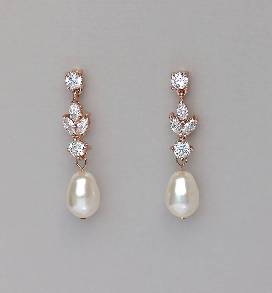 Rose Gold Dubble Ring Earrings