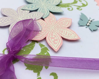 Birthday Card, Scrapbooked Card, Scrapbooked Birthday Card, Birthday Greeting Card