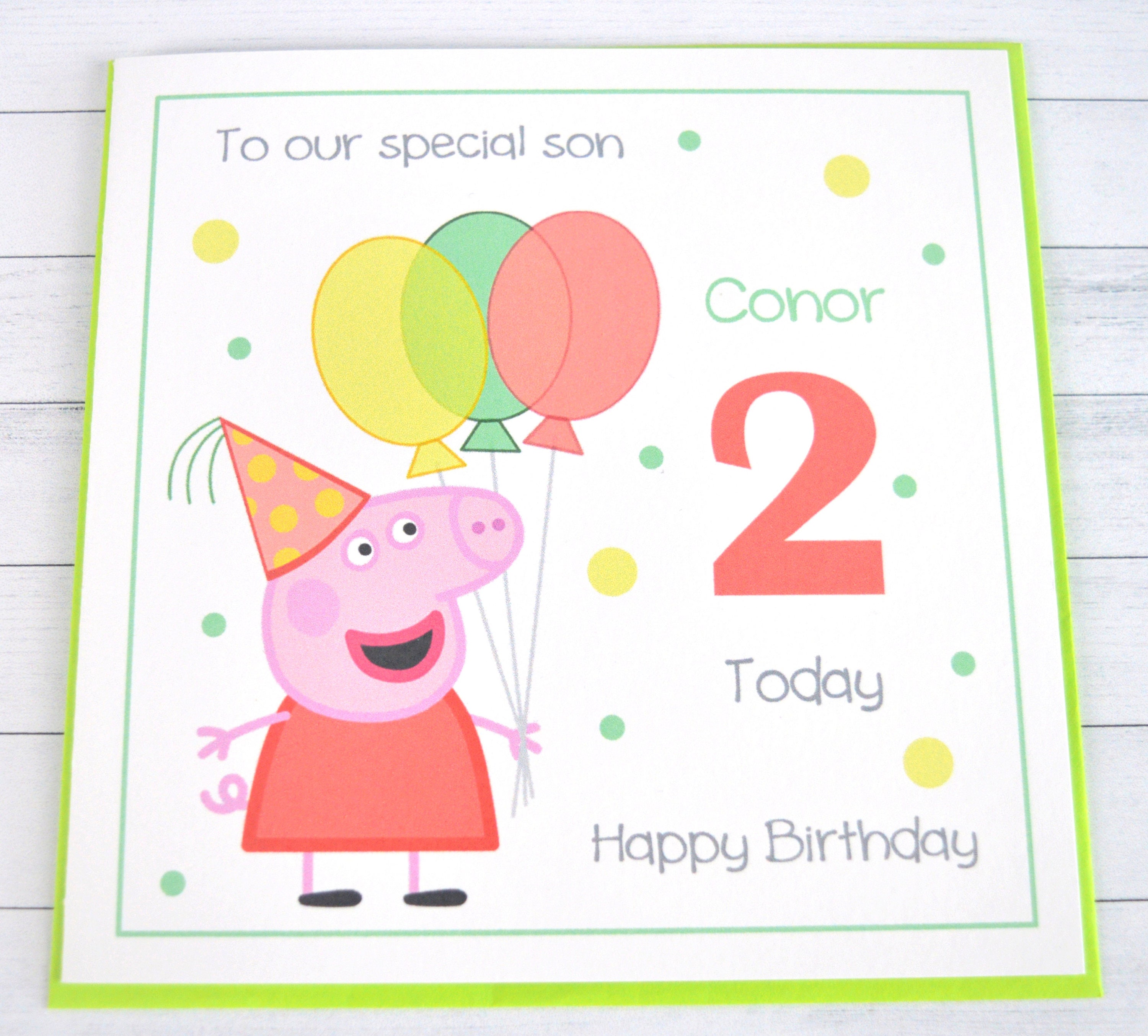 Peppa Pig Printable Birthday Cards