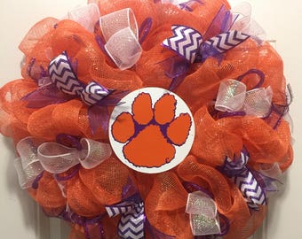 REDUCED!!Deco Mesh Wreath Blow-Out!!! Summer/ Flip Flops/Watermelon/ Pink Ribbon/Breast Cancer/Halloween/Clemson/Carolina