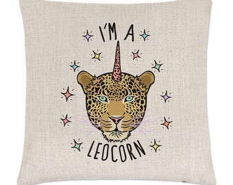 I'm A Leocorn Linen Cushion Cover