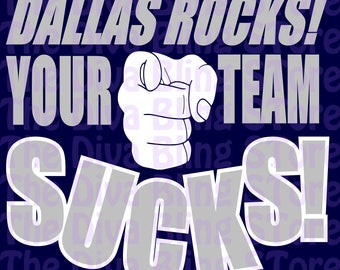 Dallas Rocks SVG FIle
