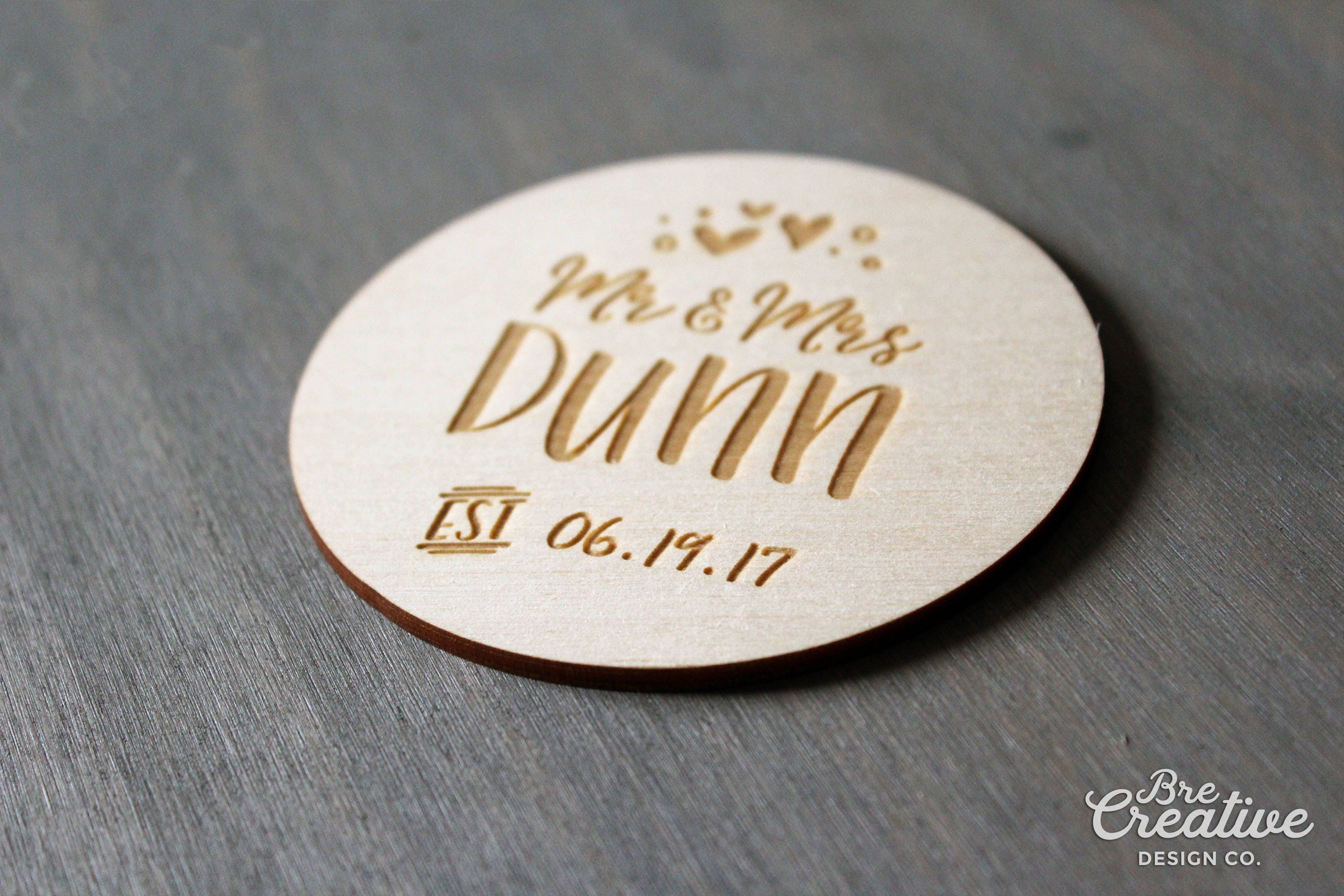 Wood Coasters Engraved Coasters Personalized Coaster