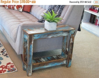 SALE Heavily Distressed Side Table; End Table, Entry Way Table