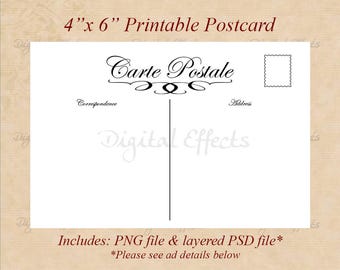 blank postcards 4x6