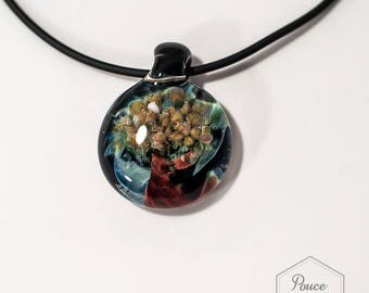 bijou Arbre d'automne en verre borosilicate