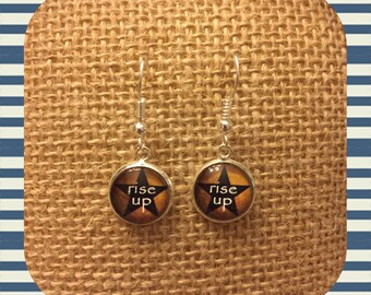 Hamilton-inspired Earrings! Custom design!