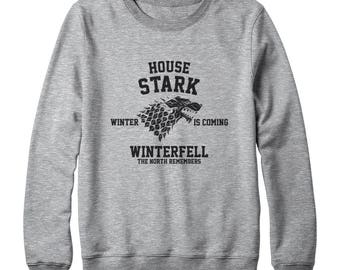 House Stark Shirt Game of Thrones Shirt Winter Is Coming Shirt Winterfell Shirt Game Of Thrones Sweatshirt Oversized Women Sweatshirt Men