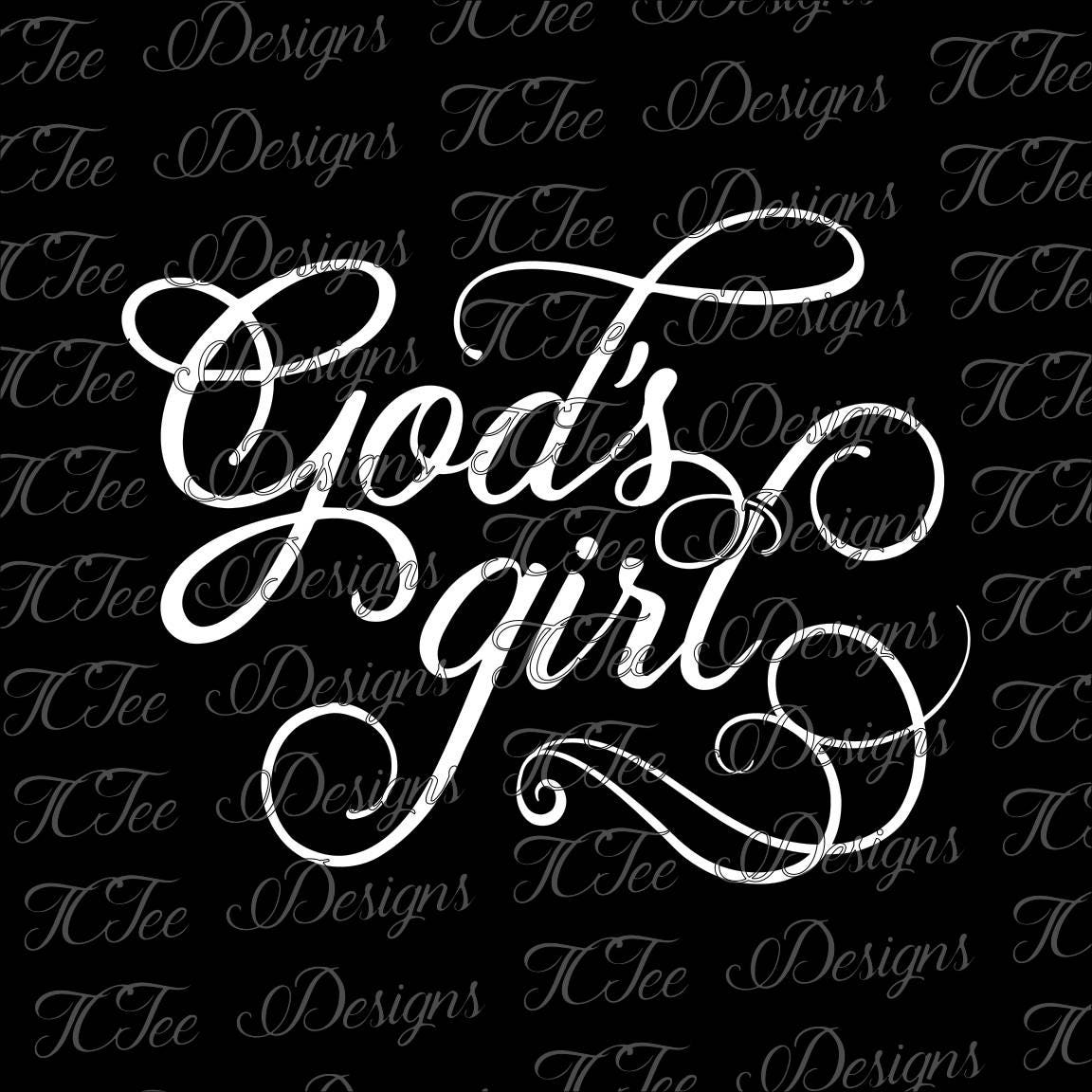 Download God's Girl Christian SVG Design Download Vector Cut