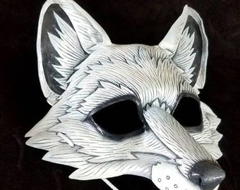 Arctic fox mask | Etsy