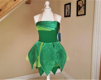 Adult Halloween Tinkerbell Fairy Inspired Costume,Tinkerbelle dress ,tinkerbelle cosplay