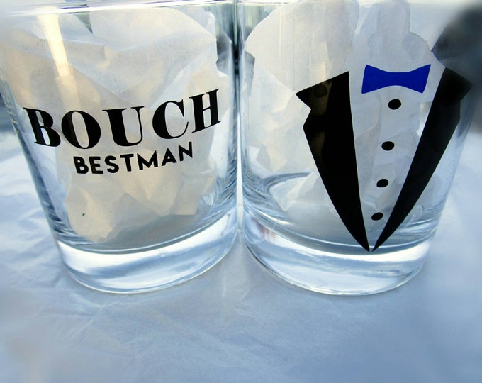 Personalized Whiskey Glass / Custom Rocks Glass / Personalized Glass / Groomsmen Gift / Groomsmen Glass / Best Man Gift / Personalized Gift
