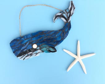 Whale art whale nursery decor, boy shower, alternative baby shower guestbook, ocean nursery art, whale baby shower decorations