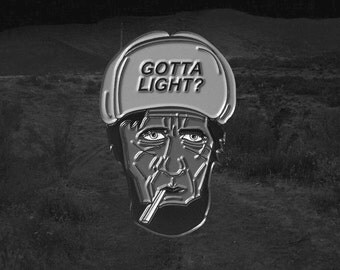 Gotta Light? Twin Peaks woodsman enamel pin