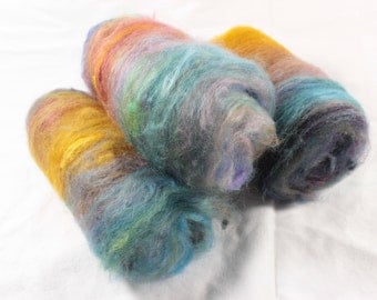 Art Batt, Autumn colours, drum carded batt