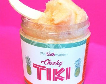 Sugar Scrub CHEEKY TIKI! Pineapple Mango Scrub, Sugar Scrub