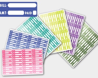 Bill Due Stickers, Bill Due Planner Stickers, Bill Stickers, Bill Due Stickers for Erin Condren, Happy Planner