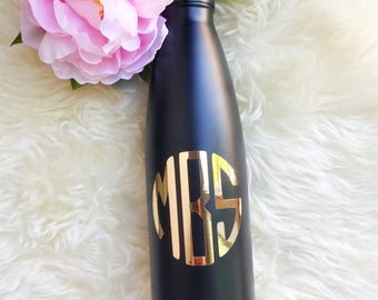 Personalized Water Bottle,Stainless Steel Monogram Tumbler,Bridesmaid Gift,Customized Swell Bottle. Gift for Friend,Bachelorette Party Favor