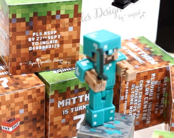 Cube/Box MINECRAFT Invitation