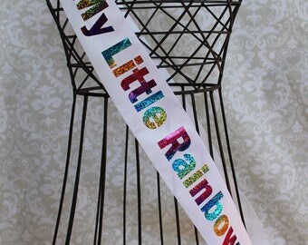 My Little Rainbow Mommy to be Sash