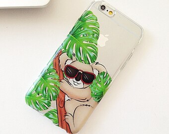 iPhone 7 Case Palm Leaf, iPhone 7 Plus Case, iPhone 6 Case, iPhone 6S Case, Phone Case For iPhone, Birthday Gifts For Her, Tech Gifts -KT232