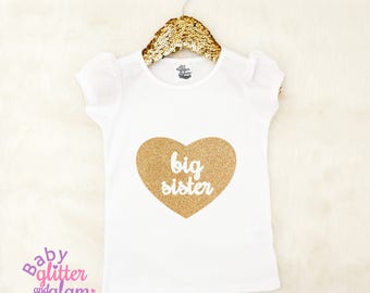 Big Sister Shirt, Siblings Shirt, Big Sister Little Sister, Big Sis Little Sis, Baby Girl Shirt, Big Sis Sparkle Shirt