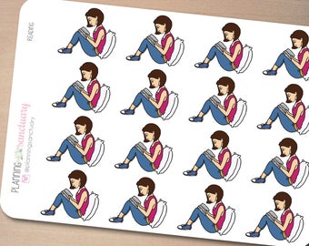 Reading Planner Stickers Perfect for Erin Condren, Kikki K, Filofax and all other Planners