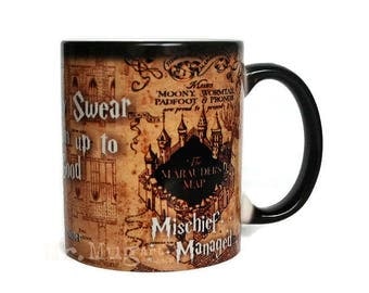 Harry Potter Mug, Harry Potter, Color Changing Mug, Harry Potter Art, I Solemnly Swear I'm Up To No Good, Magical Mug, Coffee Mug, Funny Mug