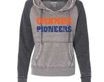 Ladies Vintage Zen Orange Pioneers Fleece