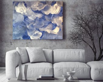 Swirl - Abstract Original Painting, Acrylic Canvas Wall Art