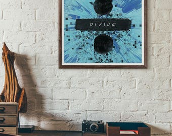 Pixelated • Album Cover • Ed Sheeran • Divide • Instant Download • Digital File • Printable Art • Wall Decoration • 10 x 10 Inches