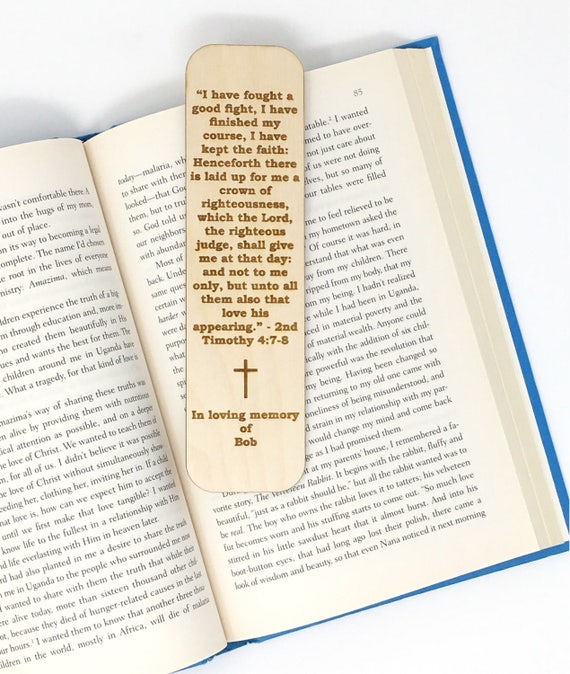 Personalized Engraved Memorial Bookmark Legacy Gifts