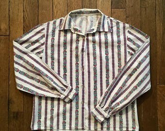 Shirt printed floral vintage