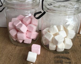 Set of 2 glass jars, old jars, kitchen jars