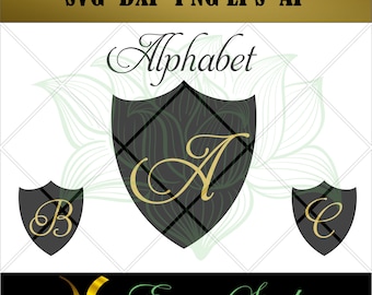 Alphabet Personal Decoration,Slogan,Business Card,Personal Card svg,Print,Monogram Letters,Cut files for Silhouette Studio, Cutting Machines