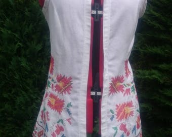 Woman's bodice with hand made embroidery