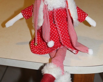 Santa and his white beard