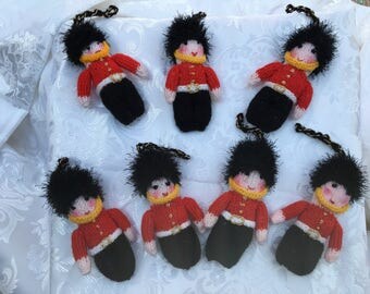 Hand Knitted Drummer Boy Tree Decorations