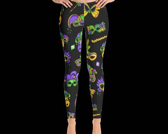 mardi gras leggings women