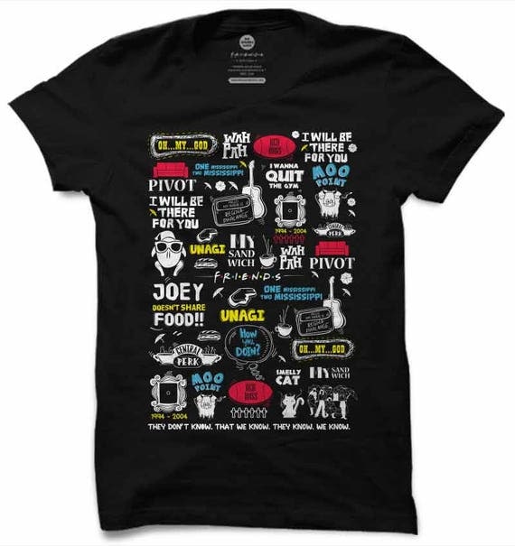 Online online friends series quotes t shirt from amazon esprit